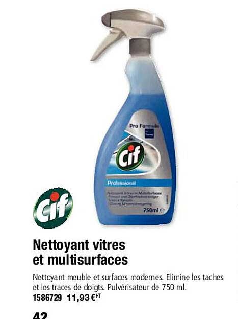 Nettoyant Vitres Et Multisurfaces Cif