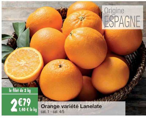orange variété lanelate