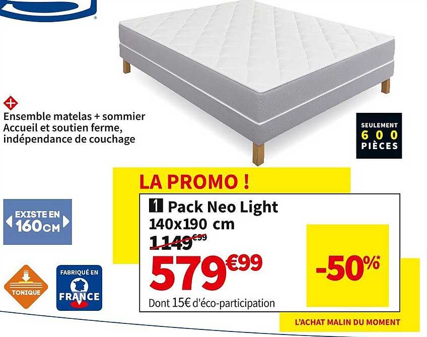 pack neo light 140 x 190 cm simons
