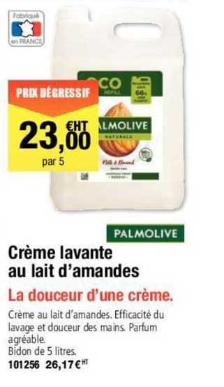 palmolive crème lavante au lait d'amandes