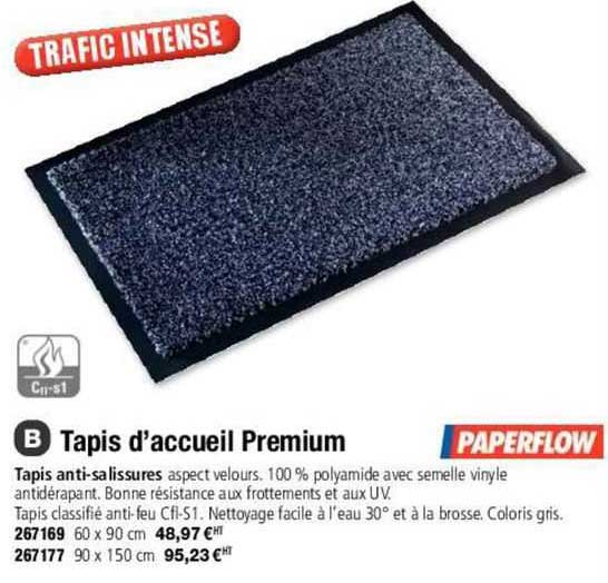 paperflow tapis d'accueil premium