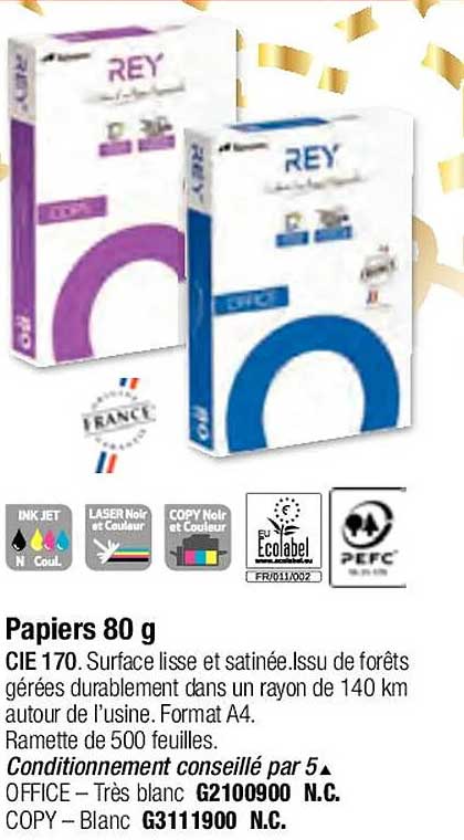 papiers 80g rey