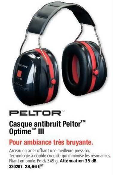 peltor casque antibruit optime iii