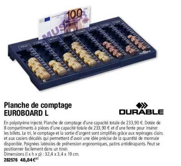 planche de comptage euroboard l durable