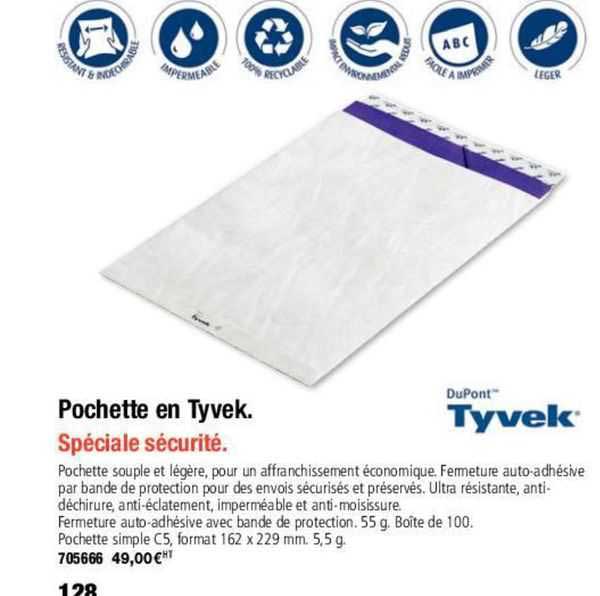Pochette En Tyvek