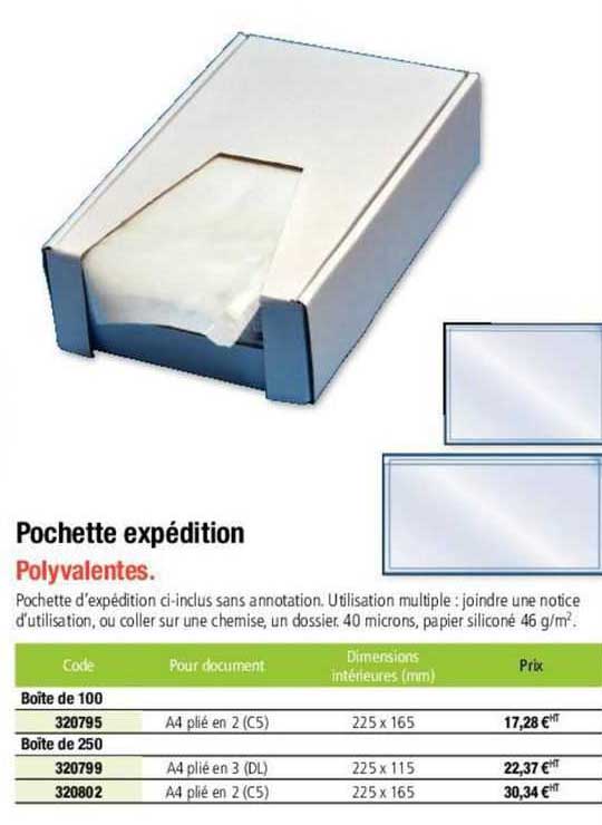 pochette expédition