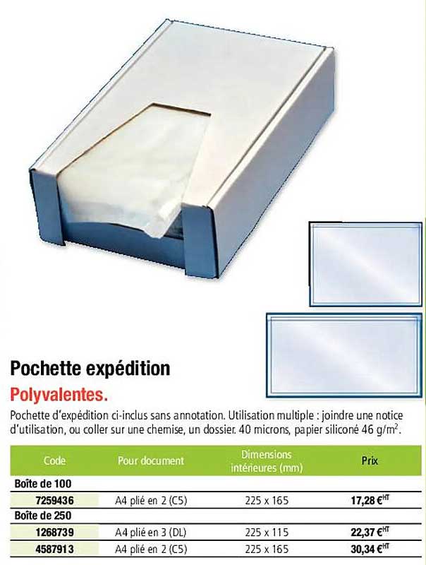 pochette expédition