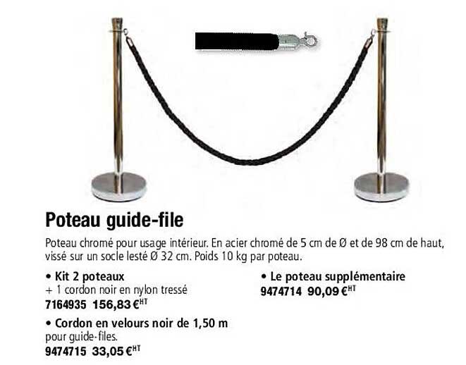 Poteau Guide-file