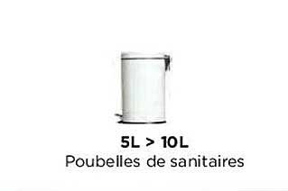 poubelles de sanitaires