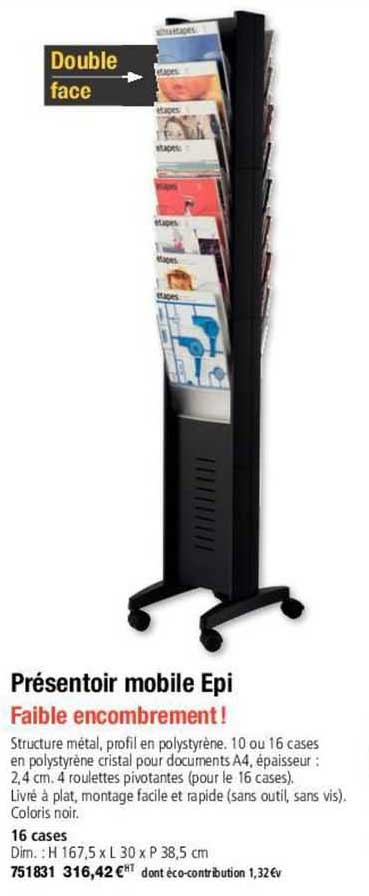 présentoir mobile epi