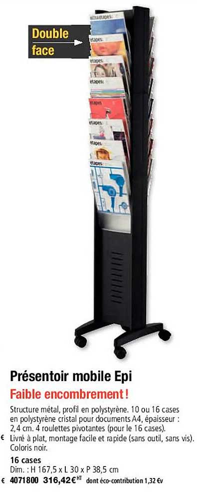 présentoir mobile epi
