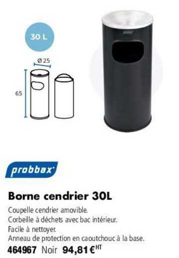 probbax borne cendrier