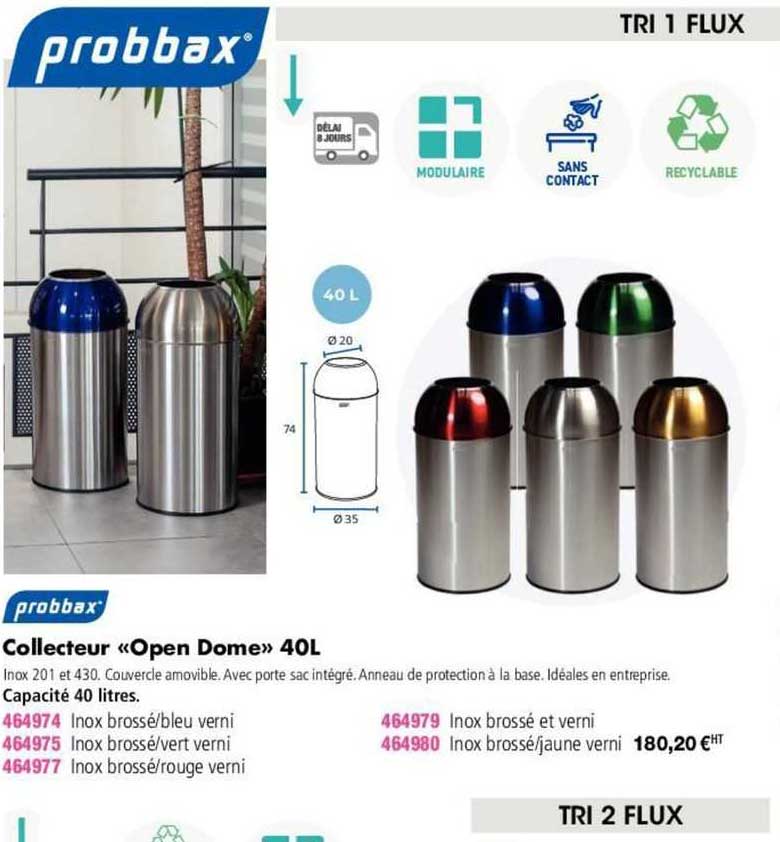 probbax collecteur "open dome"
