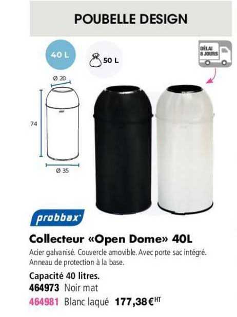 probbax collecteur "open dome"