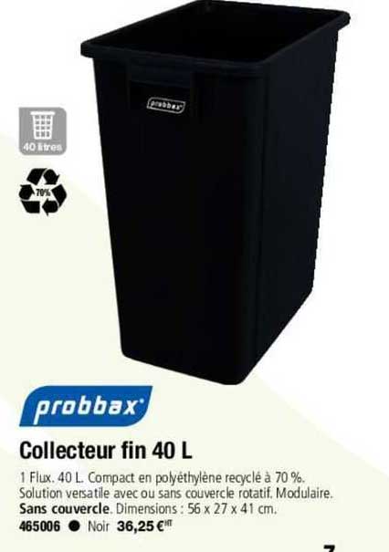 probbax collecteur fin