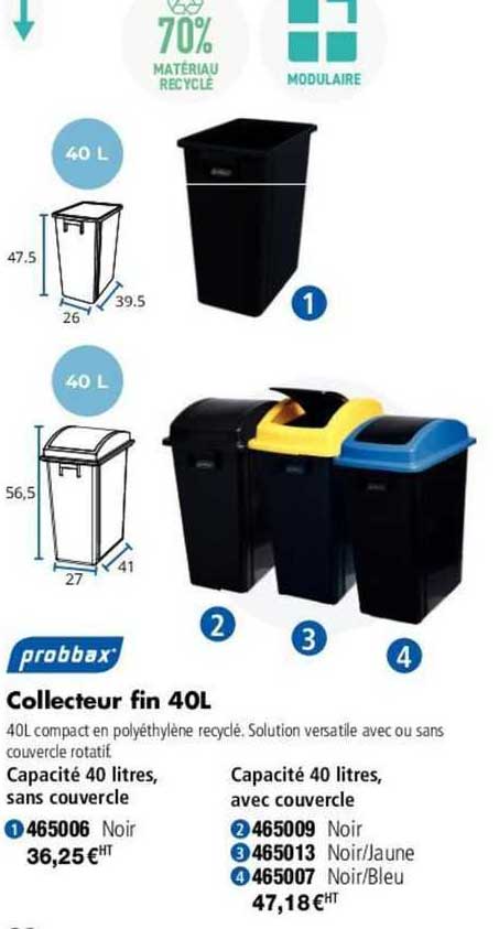 probbax collecteur fin