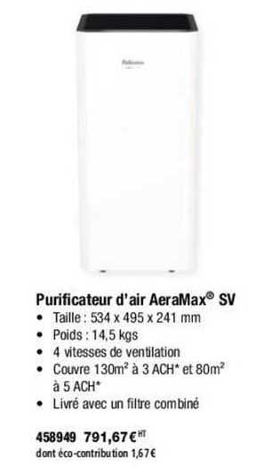 purificateur d'air aeramax sv