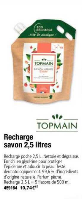 Recharge Savon Topmain