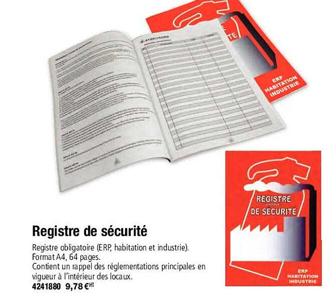 registre de sécurité