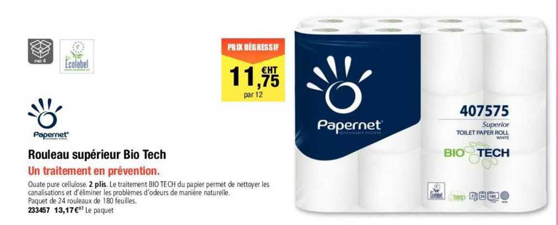 Rouleau Supérieur Bio Tech Ecolabel