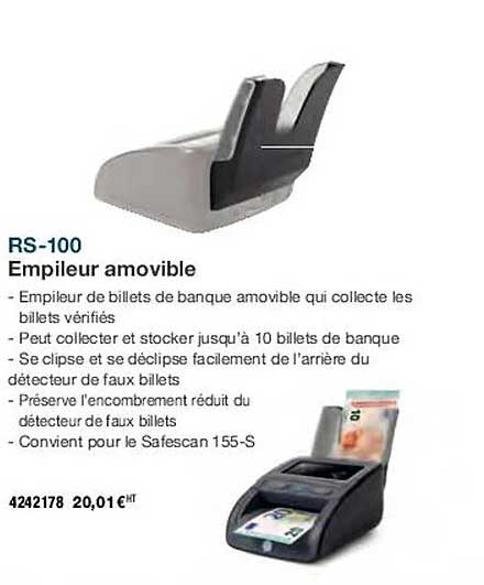 rs-100 empileur amovible