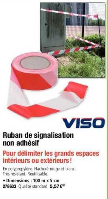 ruban de signalisation non adhésif viso