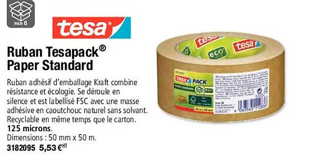 ruban tesapack paper standard tesa