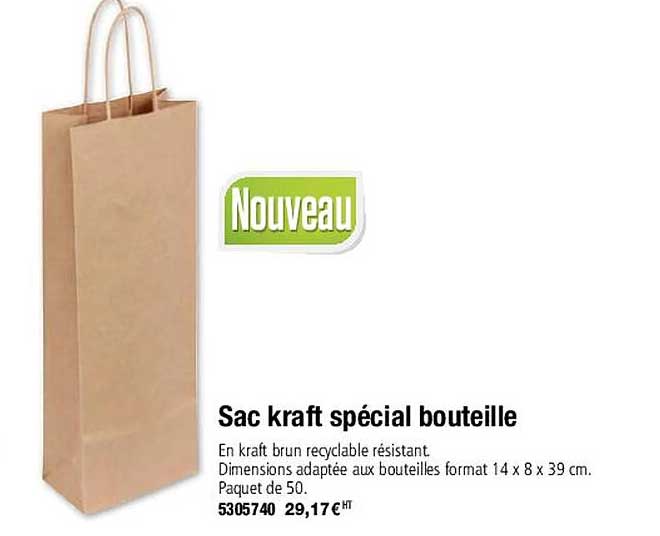 Sac Kraft Spécial Bouteille