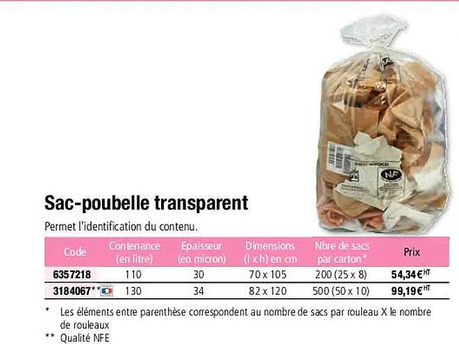sac-poubelle transparent