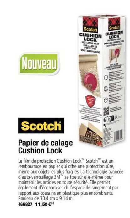 scotch papier de calage cushion lock