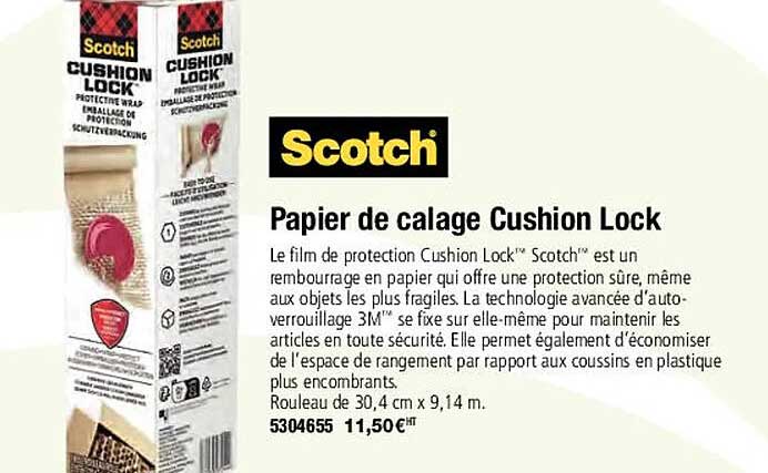 scotch papier de calage cushion lock