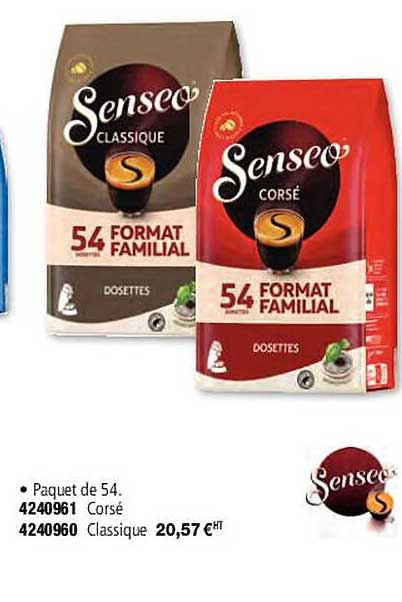 Senseo Paquet De 54 Corsé Classique