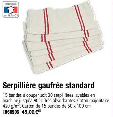serpillière gaufrée standard