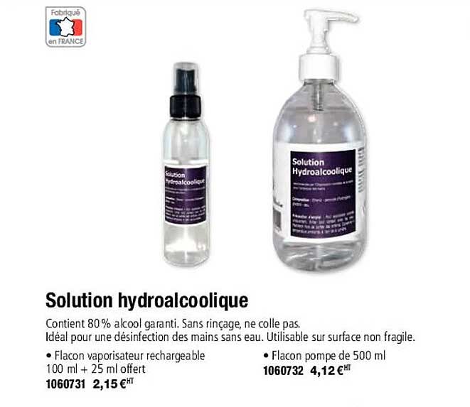 Solution Hydroalcoolique