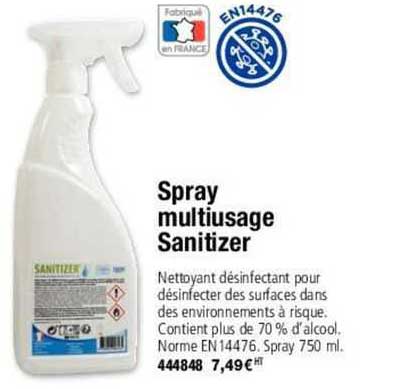 spray multiusage sanitizer
