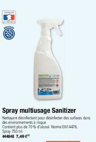 spray multiusage sanitizer