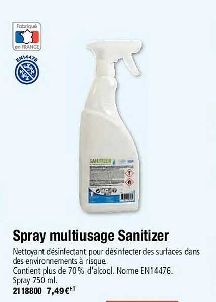 spray multiusage sanitizer