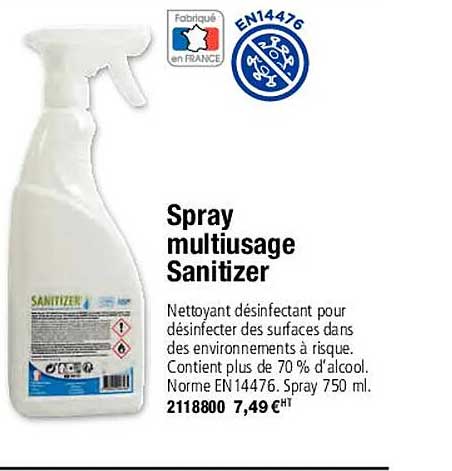 spray multiusage sanitizer