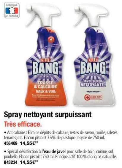 spray nettoyant surpuissant bang