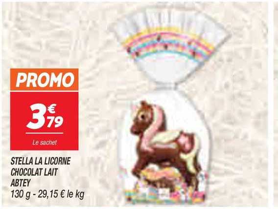 stella la licorne chocolat lait abtey