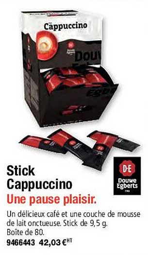 stick cappuccino une pause plaisir