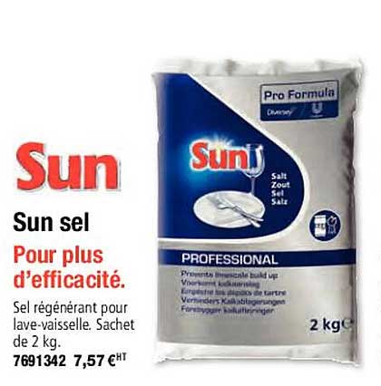 sun sel pour plus d'efficacité