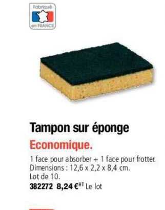 tampon sur éponge