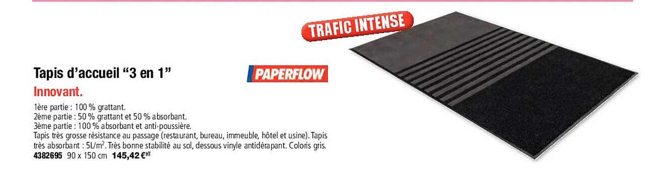 tapis d'accueil "3 en 1"