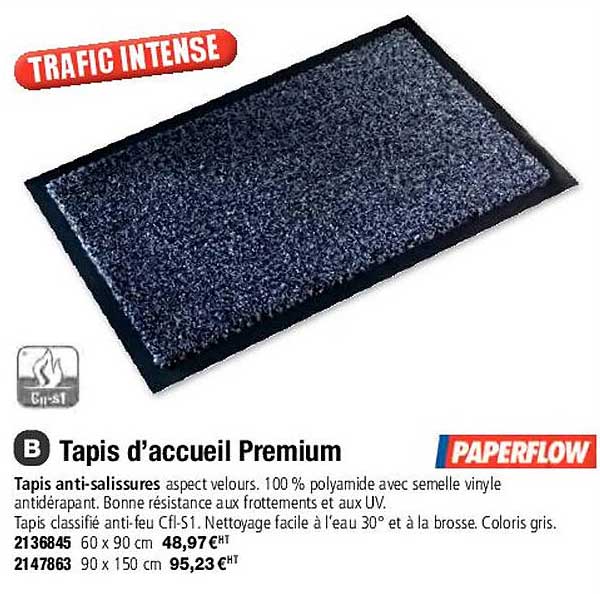 tapis d'accueil premium paperflow