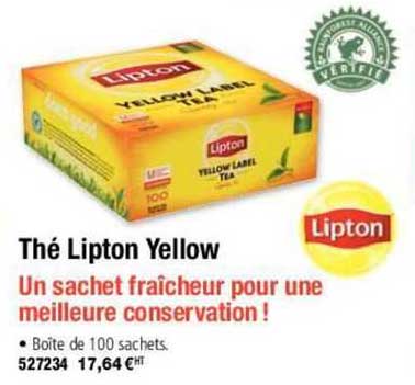 thé lipton yellow