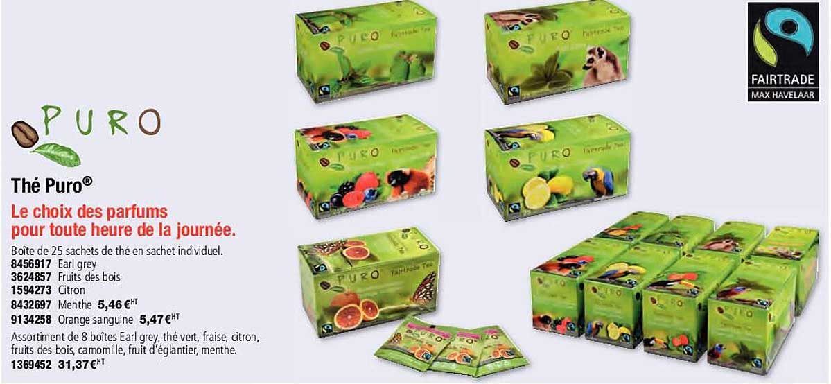 thé puro le choix des parfumes pour toute heure de la journée