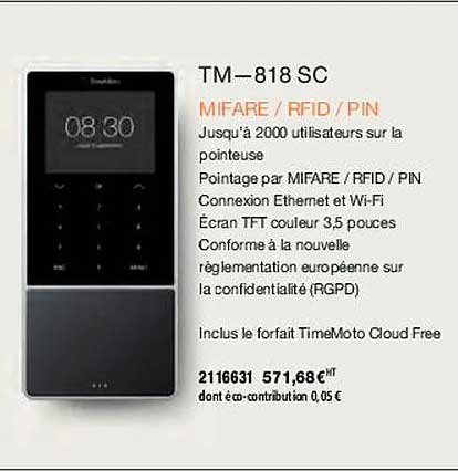 tm-818sc mifare/rfid/pin