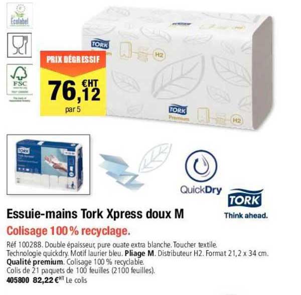 tork essuie-mains xpress doux m