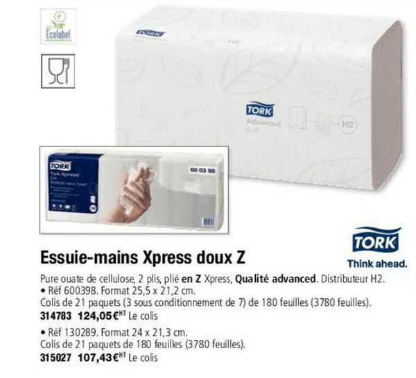 tork essuie-mains xpress doux z
